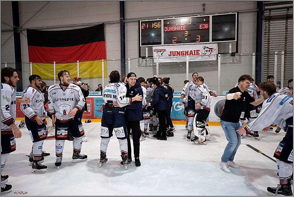 U20-DNL Meisterschaftsfinale;  Koelner Junghaie - Eisbaeren Juniors Berlin; Koeln, 27.03.2022